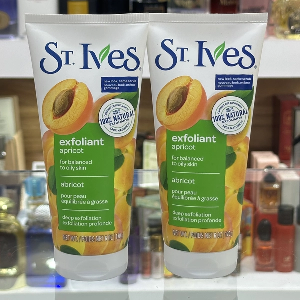 اسکراب لایه بردار صورت زردآلو سنت ایوز (اس تی ایوز) اصل مخصوص پوست چرب 170 گرم | St.Ives exfoliant apricot for balanced to oily skin 170gr